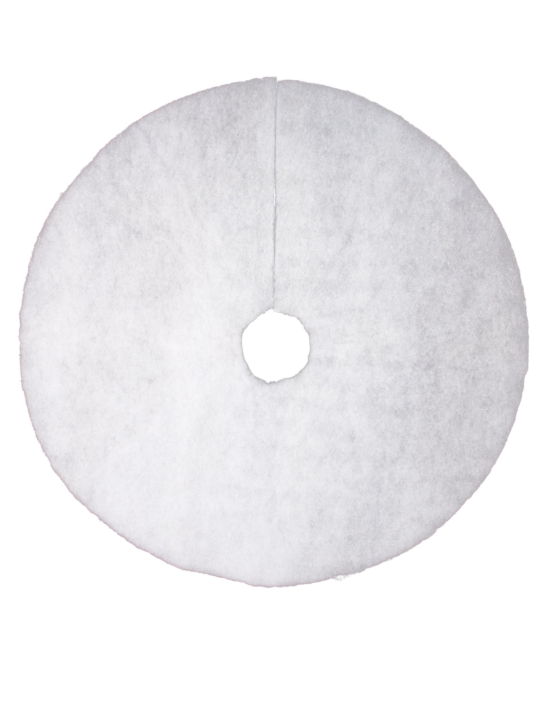 Glitzerschnee Weihnachtsteppich Tannenbaum-Schmuck weiß 100 cm von JJA
