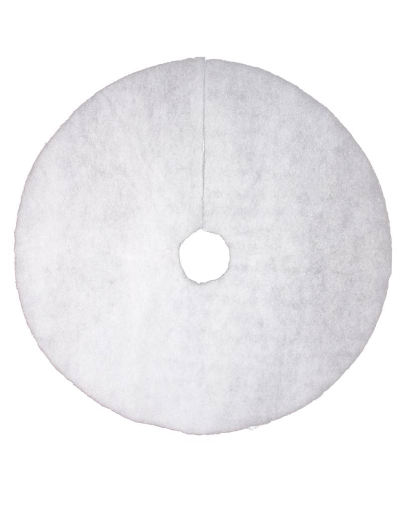 Glitzerschnee Weihnachtsteppich Tannenbaum-Schmuck weiß 100 cm von JJA
