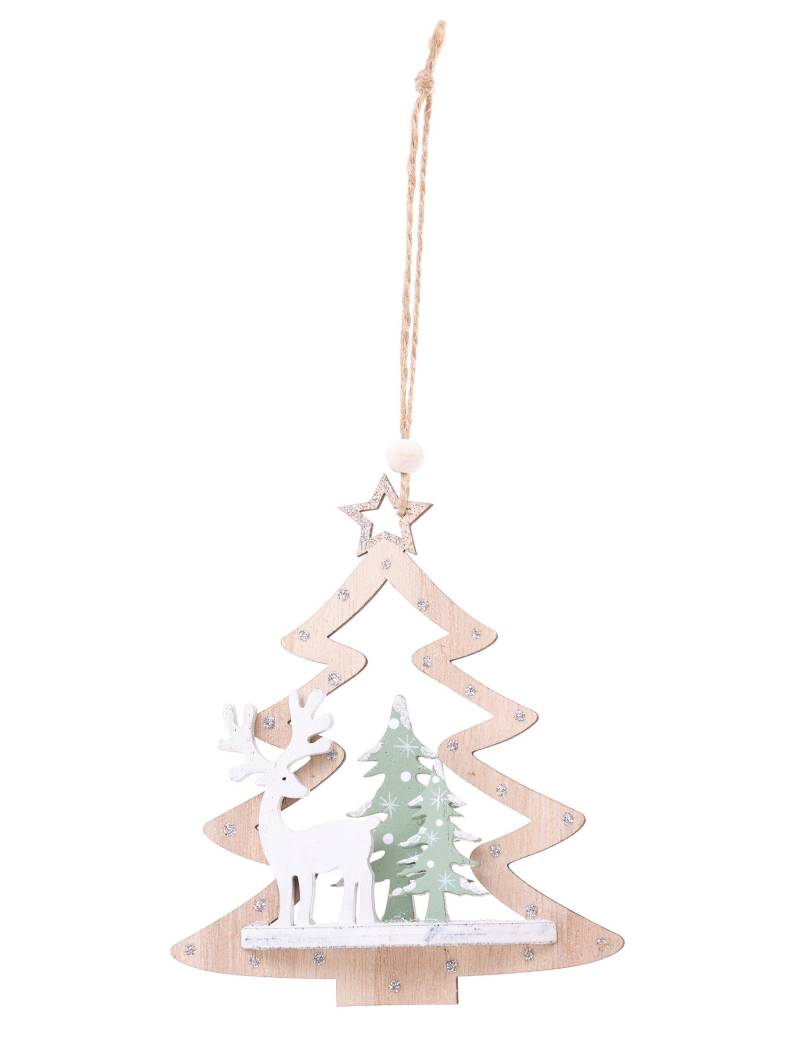 Holzanhänger Tanne Landschaft 11 cm von JJA