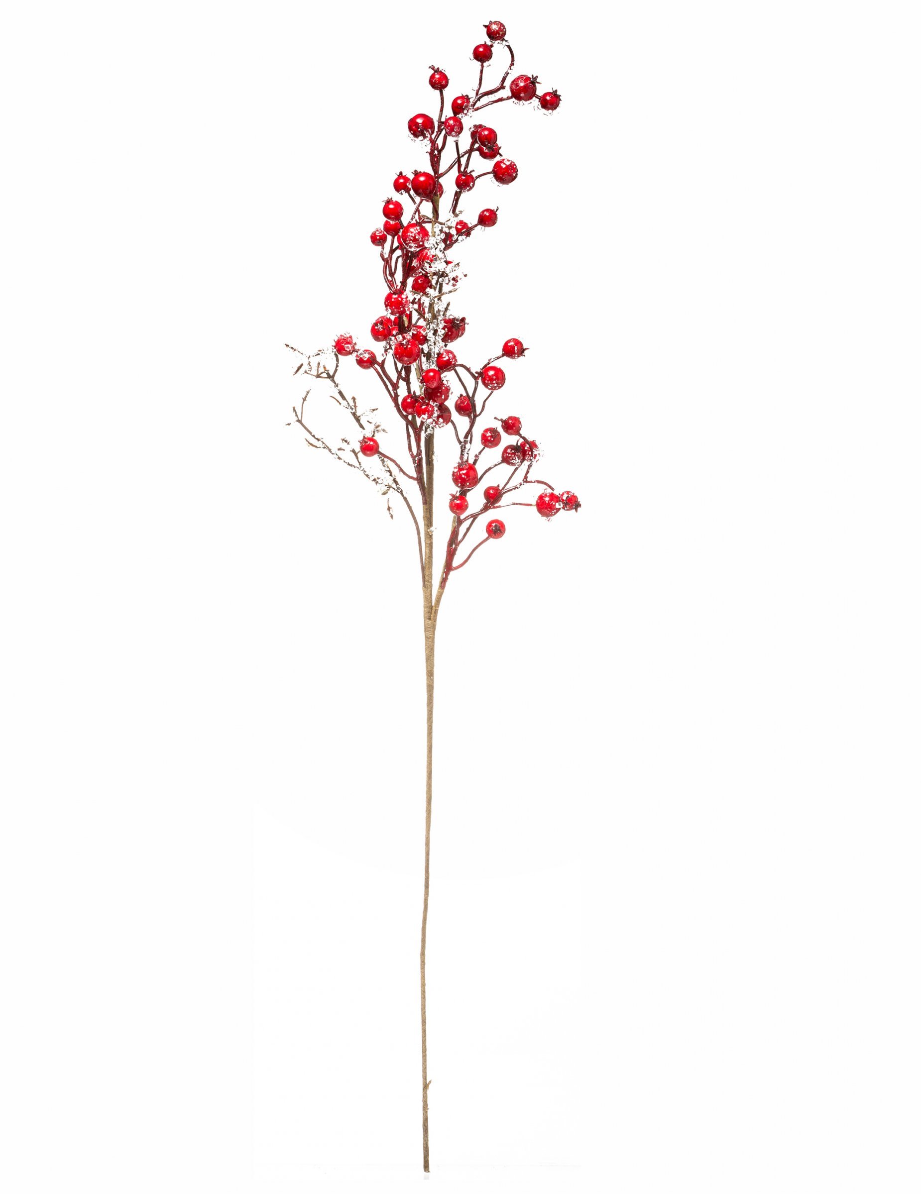 Hübscher Beerenzweig Weihnachtsdeko rot 73 cm von JJA