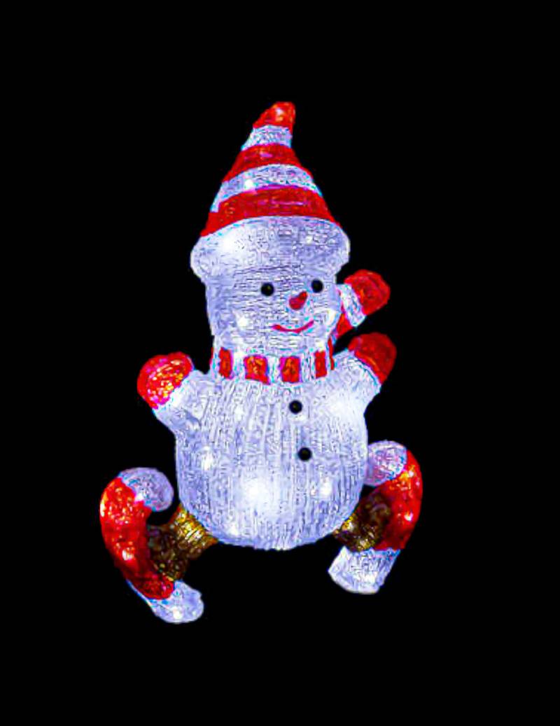 Leuchtender Schneemann auf Schlittschuhen 50 cm LED Leuchtender Schneemann auf Schlittschuhen 50 cm LED von JJA
