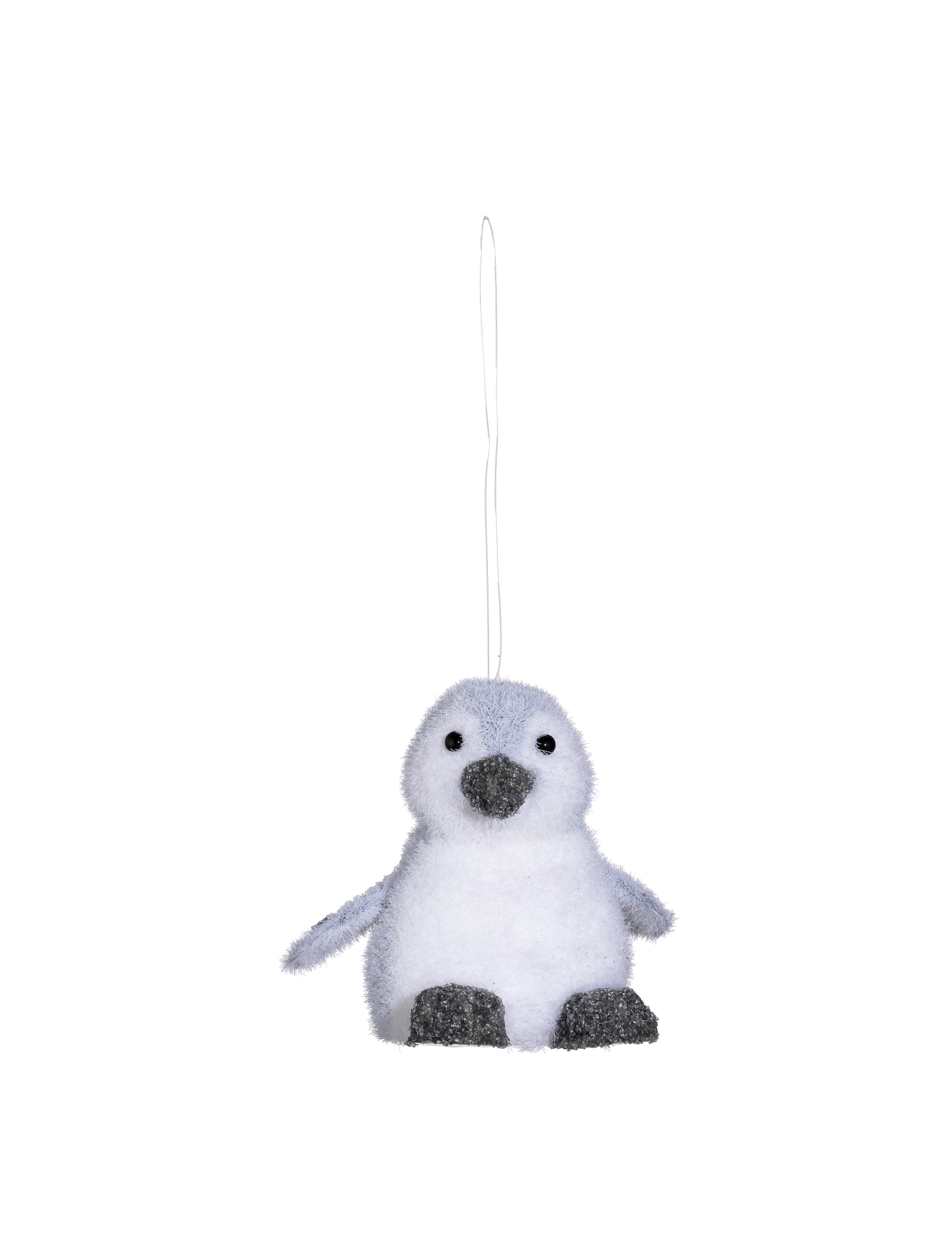 Pinguin Weihnachtsbaum-Anhänger 11 cm mit Silberglitzer Pinguin Weihnachtsbaum-Anhänger 11 cm mit Silberglitzer von JJA