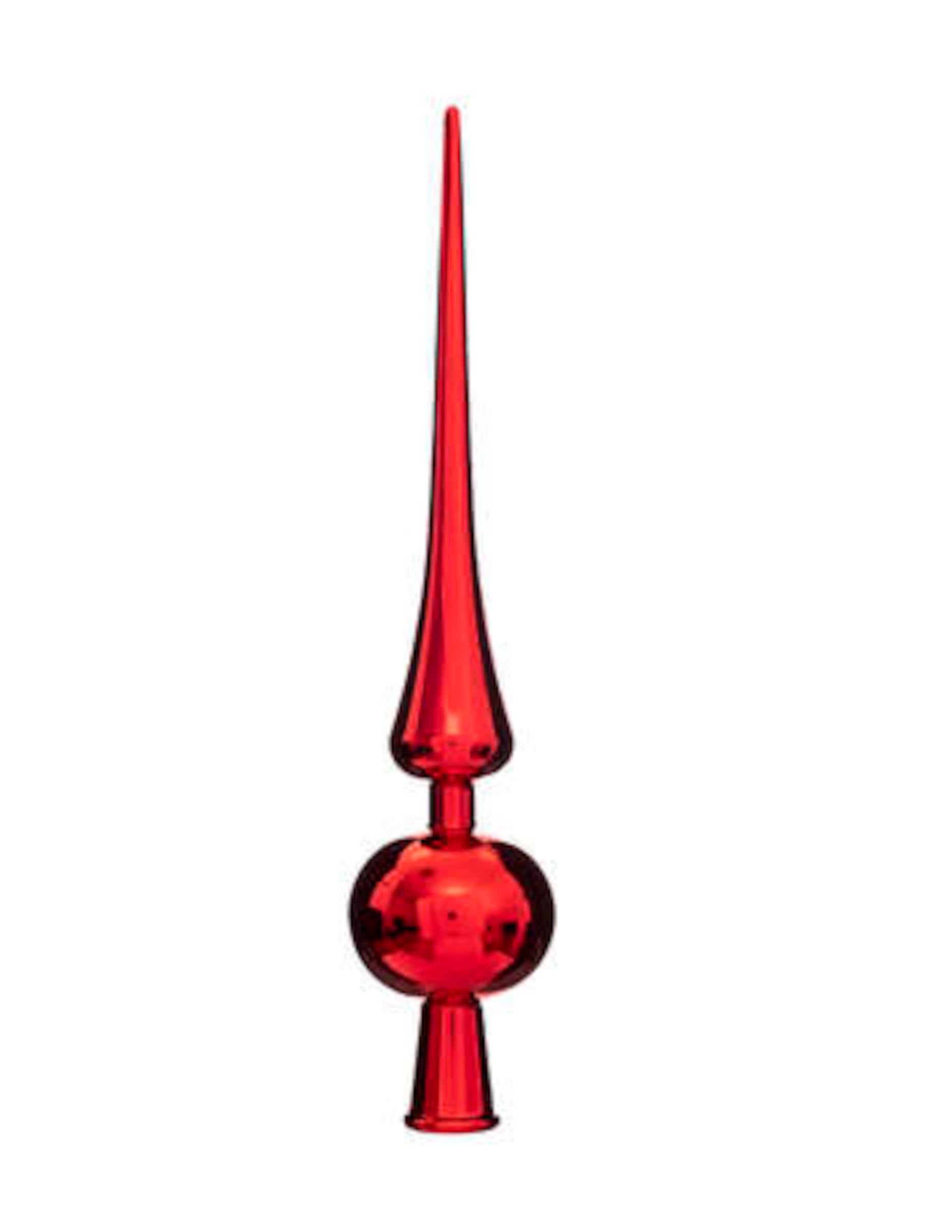 Rote Baumspitze für Tannenbaum 28 cm Metallic-Look Rote Baumspitze für Tannenbaum 28 cm Metallic-Look von JJA