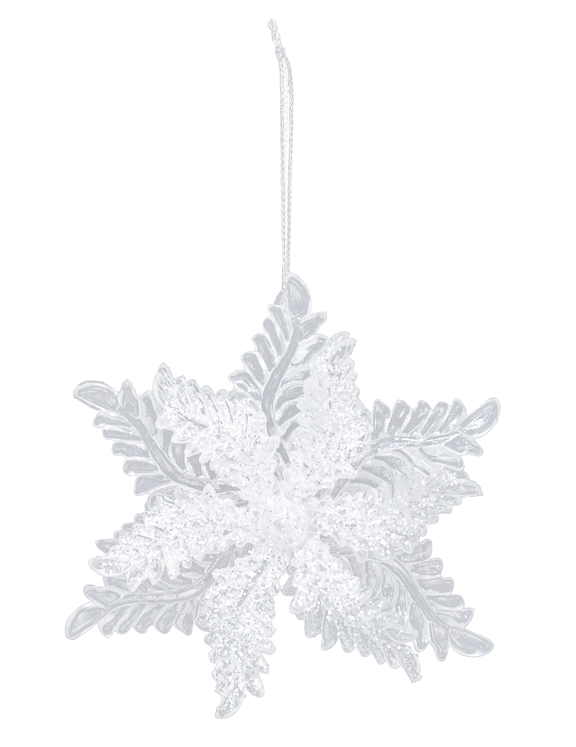 Schneeflocken-Christbaumanhänger Weihnachtsdeko 11 cm von JJA