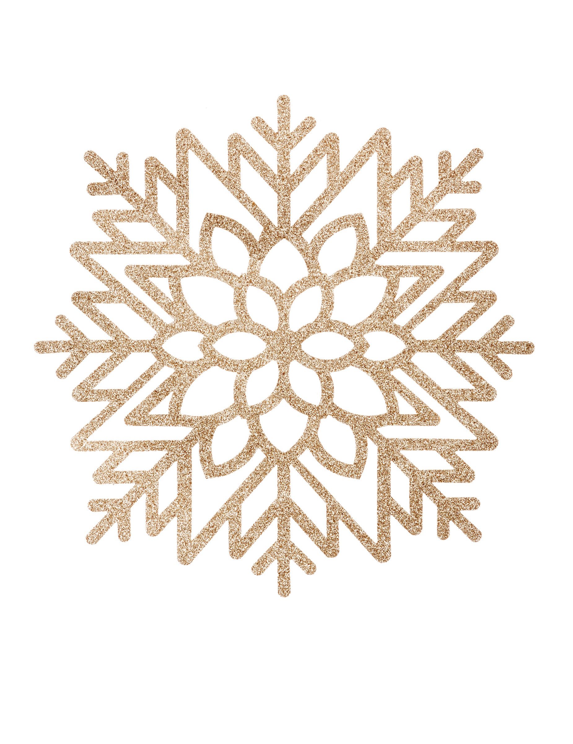 Tischset Schneeflocke Gold 42 cm glitzernd Tischset Schneeflocke Gold 42 cm glitzernd von JJA