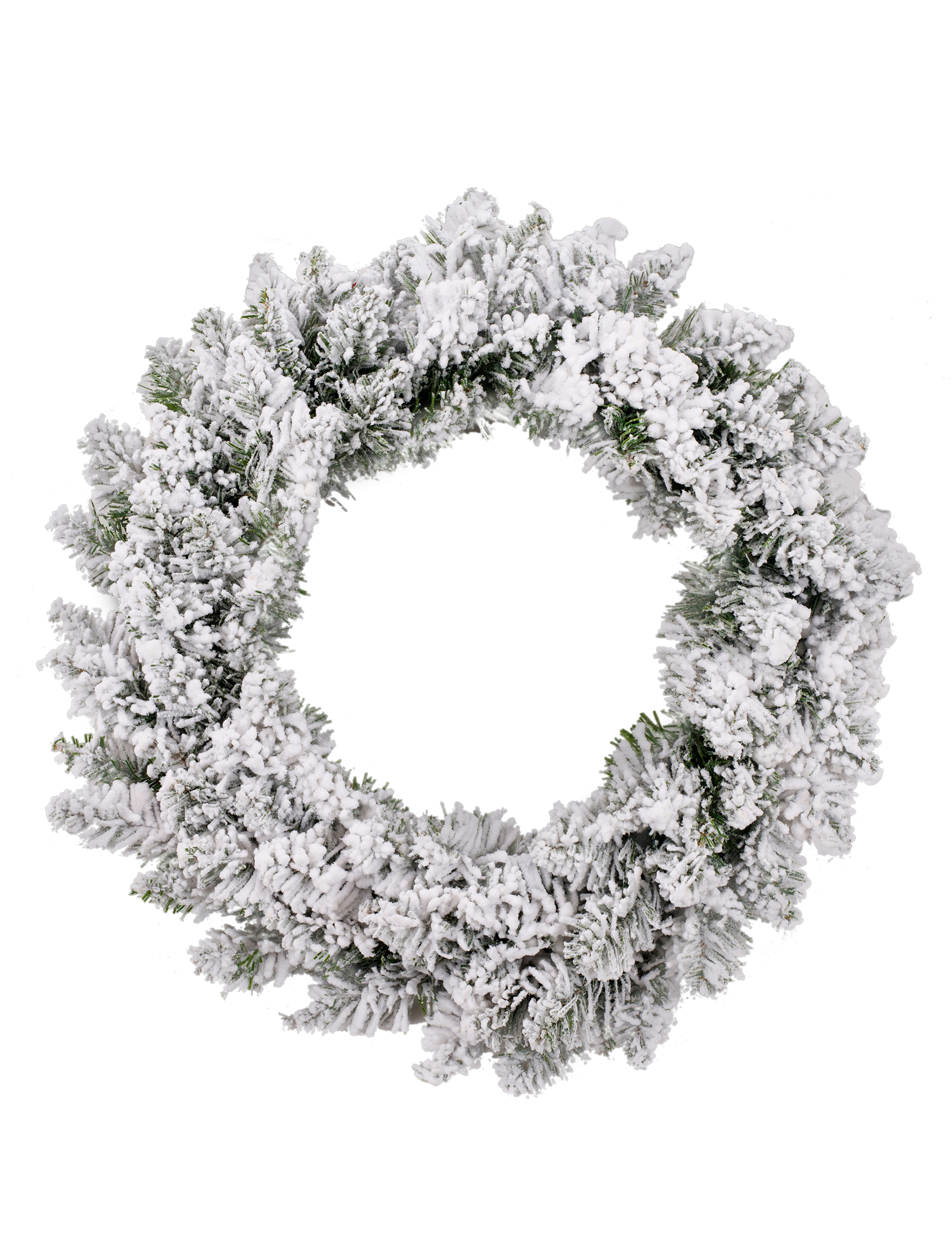 Verschneiter Weihnachts-Türkranz grün-weiß 40 cm Verschneiter Weihnachts-Türkranz grün-weiß 40 cm von JJA