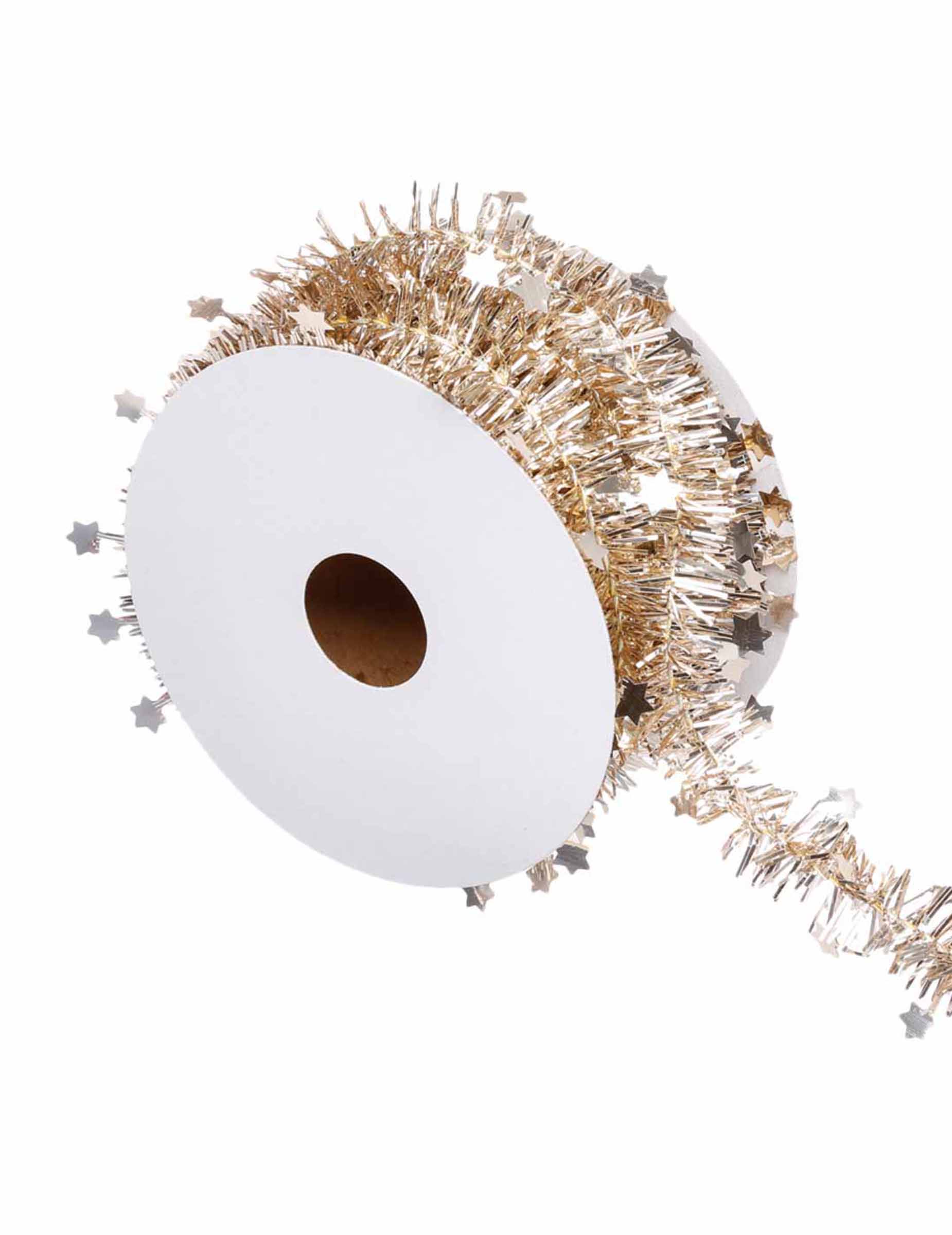 Weihnachtsbaum-Girlande Weihnachtsdeko glitzernd gold 3 m von JJA