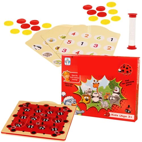 Ladybug Garden Memory Game, Memory Game for Kids, Wooden Patterns Board Games, 16 Theme Patterns Board Games for 3+ Year Olds, Educational Montessori Wooden Toy for Boys and Girls Ladybug Garden Memory Game, Memory Game for Kids, Wooden Patterns Board Games, 16 Theme Patterns Board Games for 3+ Year Olds, Educational Montessori Wooden Toy for Boys and Girls von JJKTO