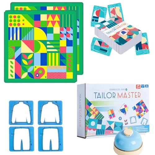 Tailor Master Game,Thinking and Concentration Training Toy, Tailor Master Children's Puzzle, Thinking and Concentration Training Table Game Learning Sort and Match for Children, Graphic, Colour Tailor Master Game,Thinking and Concentration Training Toy, Tailor Master Children's Puzzle, Thinking and Concentration Training Table Game Learning Sort and Match for Children, Graphic, Colour von JJKTO