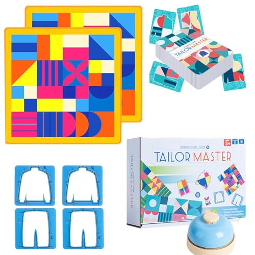 Tailor Master Game,Thinking and Concentration Training Toy, Tailor Master Children's Puzzle, Thinking and Concentration Training Table Game Learning Sort and Match for Children, Graphic, Colour Tailor Master Game,Thinking and Concentration Training Toy, Tailor Master Children's Puzzle, Thinking and Concentration Training Table Game Learning Sort and Match for Children, Graphic, Colour von JJKTO