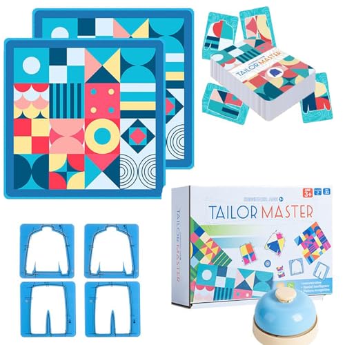 Tailor Master Game,Thinking and Concentration Training Toy, Tailor Master Children's Puzzle, Thinking and Concentration Training Table Game Learning Sort and Match for Children, Graphic, Colour Tailor Master Game,Thinking and Concentration Training Toy, Tailor Master Children's Puzzle, Thinking and Concentration Training Table Game Learning Sort and Match for Children, Graphic, Colour von JJKTO