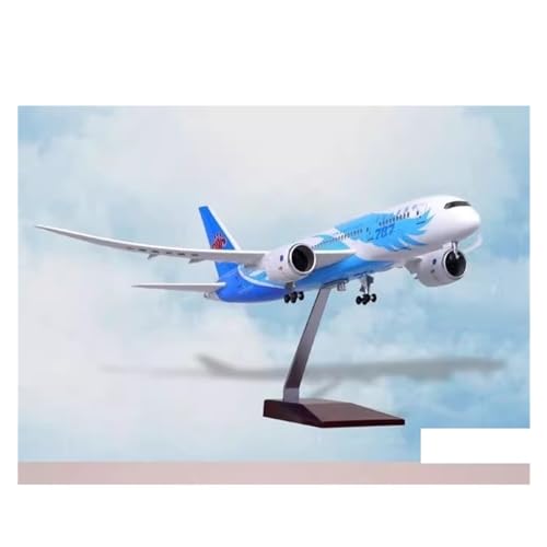 JJOIAS 1/130 für Boeing 787-Legierungsflugzeugmodellsimulation mit Rädern, statische Miniatur-Desktop-Dekorationssammlung, Gedenkmontage, 43 cm von JJOIAS