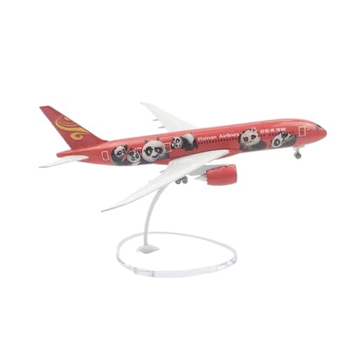 JJOIAS 16cm Solid Alloy Aircraft Model for Boeing 787 Hainan Panda Simulation Finished Desktop Decoration Office Collection to Commemorate The Send Parking Apron von JJOIAS