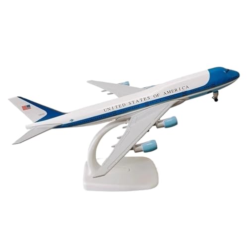 JJOIAS 20 cm Für Boeing 747 Replik Druckguss Flugzeug Modell Simulation Miniatur Desktop Dekoration Büro Dekoration Mit Asphalt von JJOIAS