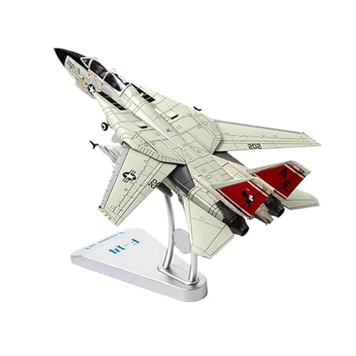 JJOIAS Druckguss-Metalllegierung im Maßstab 1:72 für F14A-Replik-Flugzeugmodell, Miniatur-Schreibtischdekoration, statische Anzeige, fertig 27 cm von JJOIAS