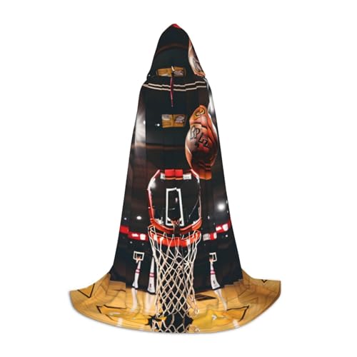 JJPUNGK Basketball-Druck, Karneval, Kapuzenumhang für Männer und Frauen, für Themenpartys, Cosplay, Festivals, Dekorationen JJPUNGK Basketball-Druck, Karneval, Kapuzenumhang für Männer und Frauen, für Themenpartys, Cosplay, Festivals, Dekorationen von JJPUNGK