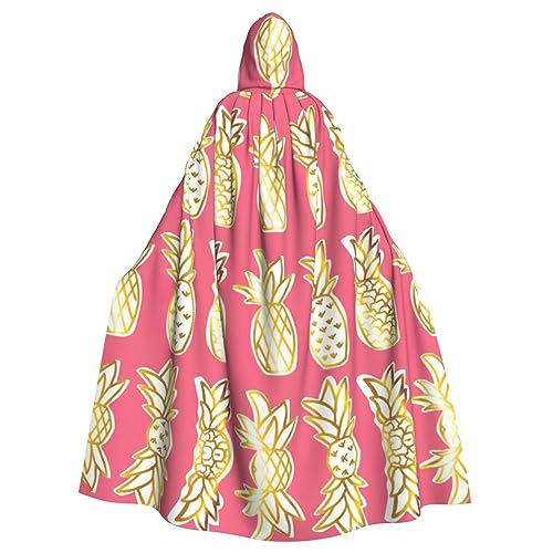 JJPUNGK Bequemer Kapuzenumhang mit Ananas-Druck, für Damen und Herren, für Karneval, Cosplay und Mottopartys JJPUNGK Bequemer Kapuzenumhang mit Ananas-Druck, für Damen und Herren, für Karneval, Cosplay und Mottopartys von JJPUNGK