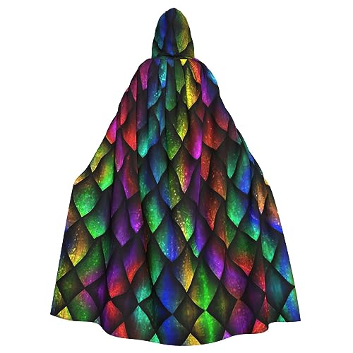 JJPUNGK Bequemer Kapuzenumhang mit Drachen-Schuppen-Druck, für Damen und Herren, für Karneval, Cosplay und Mottopartys JJPUNGK Bequemer Kapuzenumhang mit Drachen-Schuppen-Druck, für Damen und Herren, für Karneval, Cosplay und Mottopartys von JJPUNGK