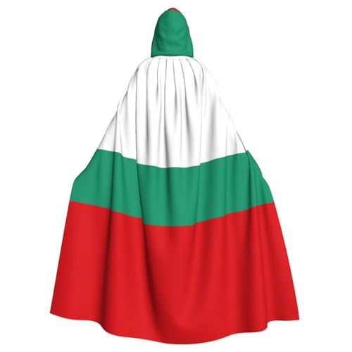 JJPUNGK Bequemer Kapuzenumhang mit bulgarischer Flagge, für Damen und Herren, für Karneval, Cosplay und Mottopartys JJPUNGK Bequemer Kapuzenumhang mit bulgarischer Flagge, für Damen und Herren, für Karneval, Cosplay und Mottopartys von JJPUNGK