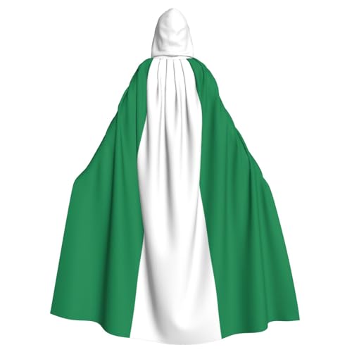 JJPUNGK Bequemer Umhang mit Kapuze für Damen und Herren, Motiv: Flagge von Nigeria, für Karneval, Cosplay und Mottopartys JJPUNGK Bequemer Umhang mit Kapuze für Damen und Herren, Motiv: Flagge von Nigeria, für Karneval, Cosplay und Mottopartys von JJPUNGK