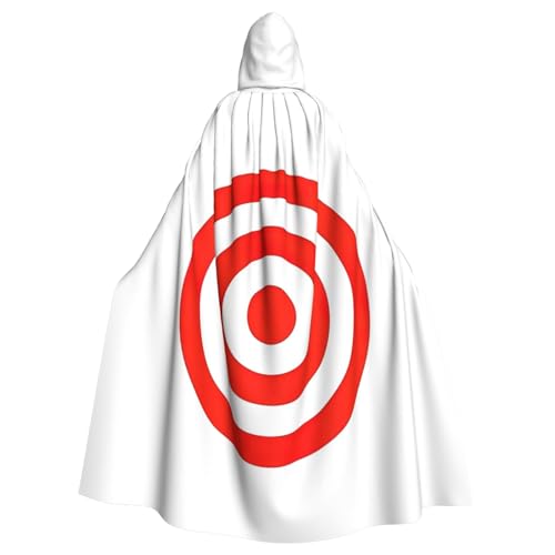 JJPUNGK Design Target Print Bequemer Kapuzenumhang für Damen Herren für Karneval, Cosplay und Mottopartys von JJPUNGK