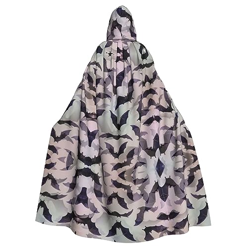JJPUNGK Halloween-Fledermaus-Druck, bequemer Kapuzenumhang für Damen und Herren, für Karneval, Cosplay und Themenpartys JJPUNGK Halloween-Fledermaus-Druck, bequemer Kapuzenumhang für Damen und Herren, für Karneval, Cosplay und Themenpartys von JJPUNGK