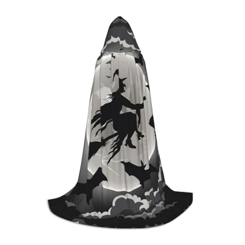 JJPUNGK Halloween-Hexen-Druck, Karneval, Kapuzenumhang für Männer und Frauen, für Themenpartys, Cosplay, Festivals, Dekorationen JJPUNGK Halloween-Hexen-Druck, Karneval, Kapuzenumhang für Männer und Frauen, für Themenpartys, Cosplay, Festivals, Dekorationen von JJPUNGK