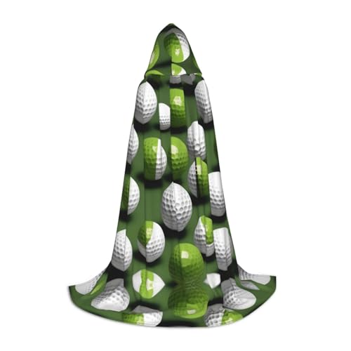 JJPUNGK Kapuzenumhang mit Golfball-Aufdruck, für Männer und Frauen, für Themenpartys, Cosplay, Festivals, Dekorationen JJPUNGK Kapuzenumhang mit Golfball-Aufdruck, für Männer und Frauen, für Themenpartys, Cosplay, Festivals, Dekorationen von JJPUNGK