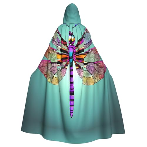 JJPUNGK Niedlicher Libellenmuster-Druck, bequemer Kapuzenumhang für Damen und Herren, für Karneval, Cosplay und Themenpartys JJPUNGK Niedlicher Libellenmuster-Druck, bequemer Kapuzenumhang für Damen und Herren, für Karneval, Cosplay und Themenpartys von JJPUNGK