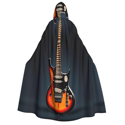 JJPUNGK Oranger Umhang mit elektrischem Gitarren-Druck, weicher Kapuzenumhang für Cosplay, Karneval, Maskerade, Partys und Themen-Dekorationen JJPUNGK Oranger Umhang mit elektrischem Gitarren-Druck, weicher Kapuzenumhang für Cosplay, Karneval, Maskerade, Partys und Themen-Dekorationen von JJPUNGK