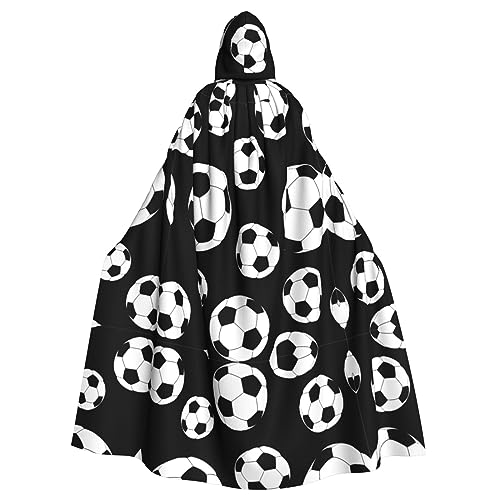 JJPUNGK Schwarzer Fußball-Umhang mit Kapuze, für Damen und Herren, für Karneval, Cosplay und Themenpartys JJPUNGK Schwarzer Fußball-Umhang mit Kapuze, für Damen und Herren, für Karneval, Cosplay und Themenpartys von JJPUNGK