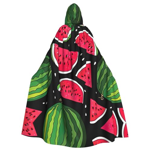 JJPUNGK Wassermelonen-Druck, bequemer Kapuzenumhang für Damen und Herren, für Karneval, Cosplay und Themenpartys JJPUNGK Wassermelonen-Druck, bequemer Kapuzenumhang für Damen und Herren, für Karneval, Cosplay und Themenpartys von JJPUNGK
