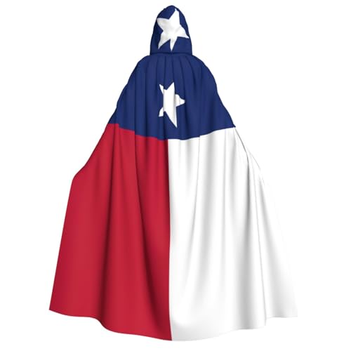 JJPUNGK Weicher Kapuzenumhang mit Texas-Flagge für Cosplay, Karneval, Maskerade-Partys und Themen-Dekorationen von JJPUNGK