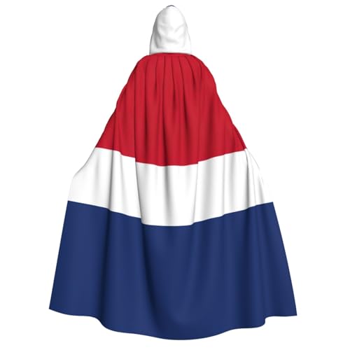 JJPUNGK Weicher Kapuzenumhang mit niederländischer Flagge, für Cosplay, Karneval, Maskerade, Partys und Themen-Dekorationen JJPUNGK Weicher Kapuzenumhang mit niederländischer Flagge, für Cosplay, Karneval, Maskerade, Partys und Themen-Dekorationen von JJPUNGK