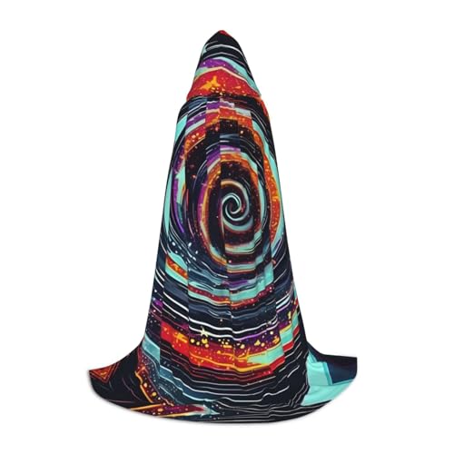 JJPUNGK Weltraumspirale, kosmischer Druck, Karneval, Kapuzenumhang für Männer und Frauen, für Themenpartys, Cosplay, Festivals, Dekorationen JJPUNGK Weltraumspirale, kosmischer Druck, Karneval, Kapuzenumhang für Männer und Frauen, für Themenpartys, Cosplay, Festivals, Dekorationen von JJPUNGK
