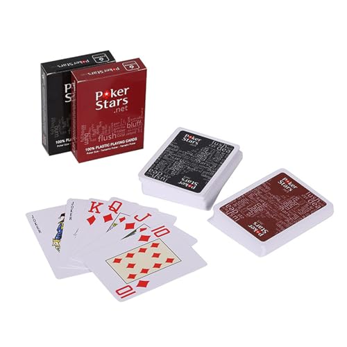 JJianSpiel Poker Karten, 2 Stück Spielkarten, Kunststoff Spielkarten, Playing Cards, Exquisite Spielkarten, Profi Premium Spielkarten für Texas Holdem Poker JJianSpiel Poker Karten, 2 Stück Spielkarten, Kunststoff Spielkarten, Playing Cards, Exquisite Spielkarten, Profi Premium Spielkarten für Texas Holdem Poker von JJianSpiel