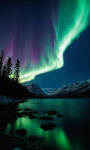 Puzzle 1000 Teile Nordlichter oder Aurora Borealis Alaska Intellektuelle Dekomprimierung Spaß Spiel Erwachsene Kinder von JKFCBF
