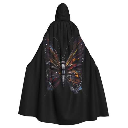 JKIEGOQ Mystery Schmetterlingsmuster, Kapuzenumhang für Erwachsene, für Halloween-Kostümpartys und mehr JKIEGOQ Mystery Schmetterlingsmuster, Kapuzenumhang für Erwachsene, für Halloween-Kostümpartys und mehr von JKIEGOQ