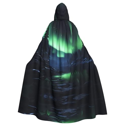 JKIEGOQ Northern Lights Pattern Adult Hooded Cape Cloak for Halloween Costume Parties and More JKIEGOQ Northern Lights Pattern Adult Hooded Cape Cloak for Halloween Costume Parties and More von JKIEGOQ