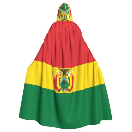 JKIEGOQ Umhang mit Kapuze für Erwachsene, Motiv: Flagge von Bolivien, für Halloween-Kostümpartys und mehr JKIEGOQ Umhang mit Kapuze für Erwachsene, Motiv: Flagge von Bolivien, für Halloween-Kostümpartys und mehr von JKIEGOQ
