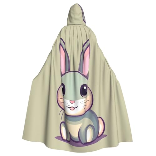 JKIEGOQ Umhang mit Kapuze für Erwachsene, niedliches kleines Hasenmuster, für Halloween-Kostümpartys und mehr JKIEGOQ Umhang mit Kapuze für Erwachsene, niedliches kleines Hasenmuster, für Halloween-Kostümpartys und mehr von JKIEGOQ