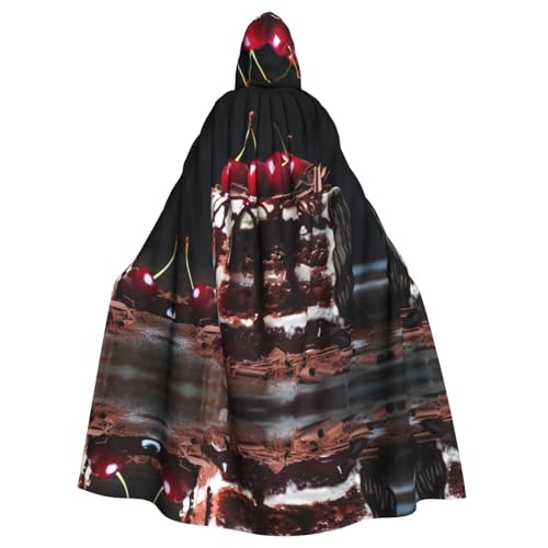 JKIEGOQ schwarzwälder Kirschtorte Muster Erwachsene Kapuzenumhang Umhang Umhang für Halloween Kostümpartys und mehr JKIEGOQ schwarzwälder Kirschtorte Muster Erwachsene Kapuzenumhang Umhang Umhang für Halloween Kostümpartys und mehr von JKIEGOQ