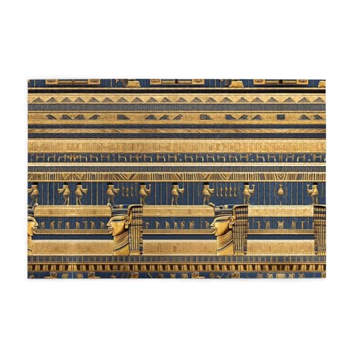 Jigsaw Puzzles1000 Teile Jkiegoq Ägyptische Pharaonische Fresken Gedruckte Pädagogische Intellektuelle Holzpuzzles Lustige Puzzles Stressabbau-Spiel von JKIEGOQ