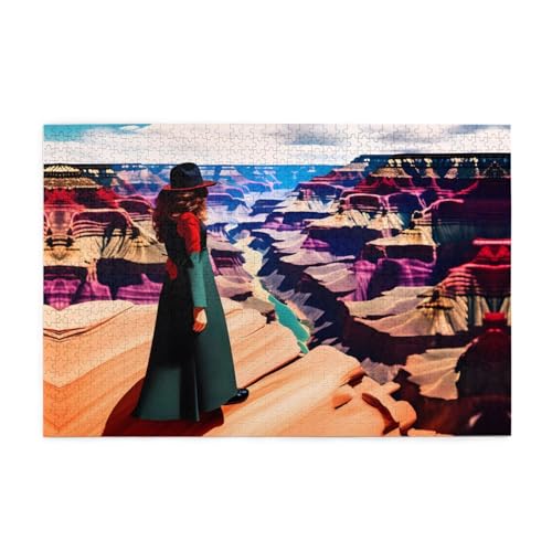 Jigsaw Puzzles1000 Teile Jkiegoq Beauty Grand Canyon Printed Educational Intellectual Wooden Puzzles, Fun Puzzles, Stress Relieving Game von JKIEGOQ