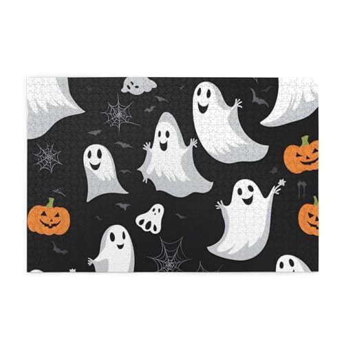 Jigsaw Puzzles1000 Teile Jkiegoq Black und Halloween Ghost Printed Educational Intellectual Wooden Puzzles, Fun Puzzles, Stress Relieving Game Jigsaw Puzzles1000 Teile Jkiegoq Black und Halloween Ghost Printed Educational Intellectual Wooden Puzzles, Fun Puzzles, Stress Relieving Game von JKIEGOQ