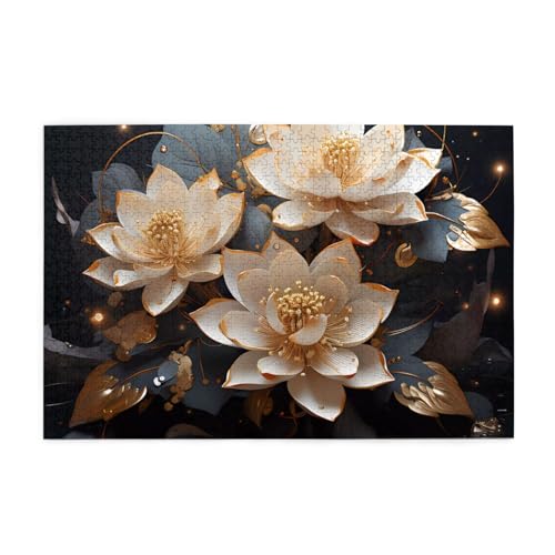 Jigsaw Puzzles1000 Teile Jkiegoq Bohemian Golden Lotus Printed Educational Intellectual Wooden Puzzles, Fun Puzzles, Stress Relieving Game Jigsaw Puzzles1000 Teile Jkiegoq Bohemian Golden Lotus Printed Educational Intellectual Wooden Puzzles, Fun Puzzles, Stress Relieving Game von JKIEGOQ