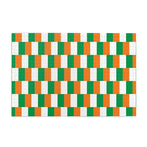 Jigsaw Puzzles1000 Teile Jkiegoq Flagge der Elfenbeinküste gedruckte pädagogische intellektuelle Holzpuzzles, lustige Puzzles, Stressabbau-Spiel Jigsaw Puzzles1000 Teile Jkiegoq Flagge der Elfenbeinküste gedruckte pädagogische intellektuelle Holzpuzzles, lustige Puzzles, Stressabbau-Spiel von JKIEGOQ