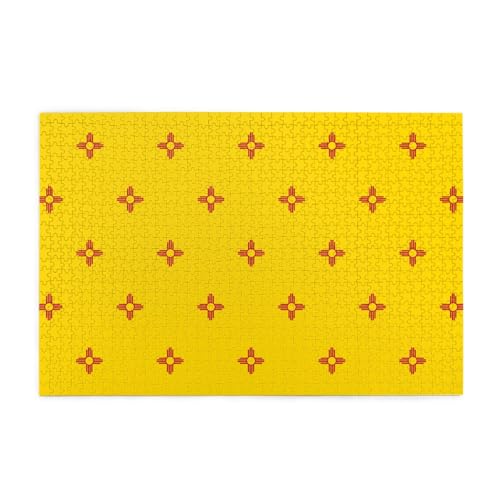 Jigsaw Puzzles1000 Teile Jkiegoq Flagge von New Mexico gedruckte pädagogische intellektuelle Holzpuzzles, lustige Puzzles, Stressabbau-Spiel Jigsaw Puzzles1000 Teile Jkiegoq Flagge von New Mexico gedruckte pädagogische intellektuelle Holzpuzzles, lustige Puzzles, Stressabbau-Spiel von JKIEGOQ