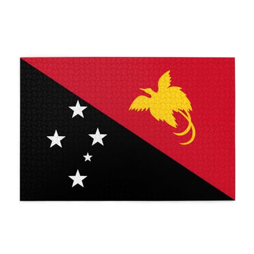 Jigsaw Puzzles1000 Teile Jkiegoq Flagge von Papua-Neuguinea Gedruckt Pädagogische Intellektuelle Holzpuzzles Lustige Puzzles Stressabbau-Spiel Jigsaw Puzzles1000 Teile Jkiegoq Flagge von Papua-Neuguinea Gedruckt Pädagogische Intellektuelle Holzpuzzles Lustige Puzzles Stressabbau-Spiel von JKIEGOQ