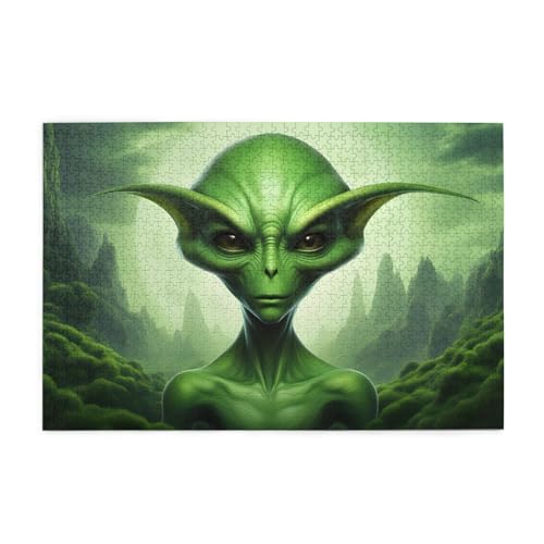 Jigsaw Puzzles1000 Teile Jkiegoq Green Alien Printed Educational Intellectual Wooden Puzzles, Fun Puzzles, Stress Relieving Game Jigsaw Puzzles1000 Teile Jkiegoq Green Alien Printed Educational Intellectual Wooden Puzzles, Fun Puzzles, Stress Relieving Game von JKIEGOQ